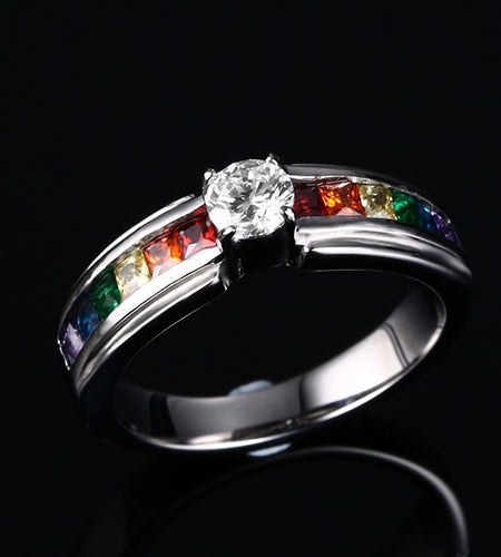 Zircon Rainbow Ring