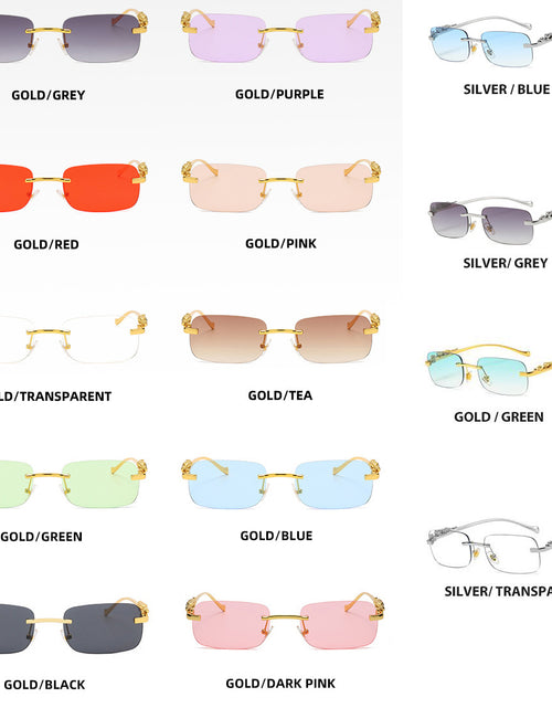 Load image into Gallery viewer, Rimless Square Sunglasses
