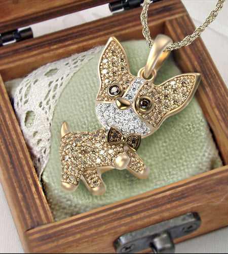 Chihuahua Dog Necklace Pendant